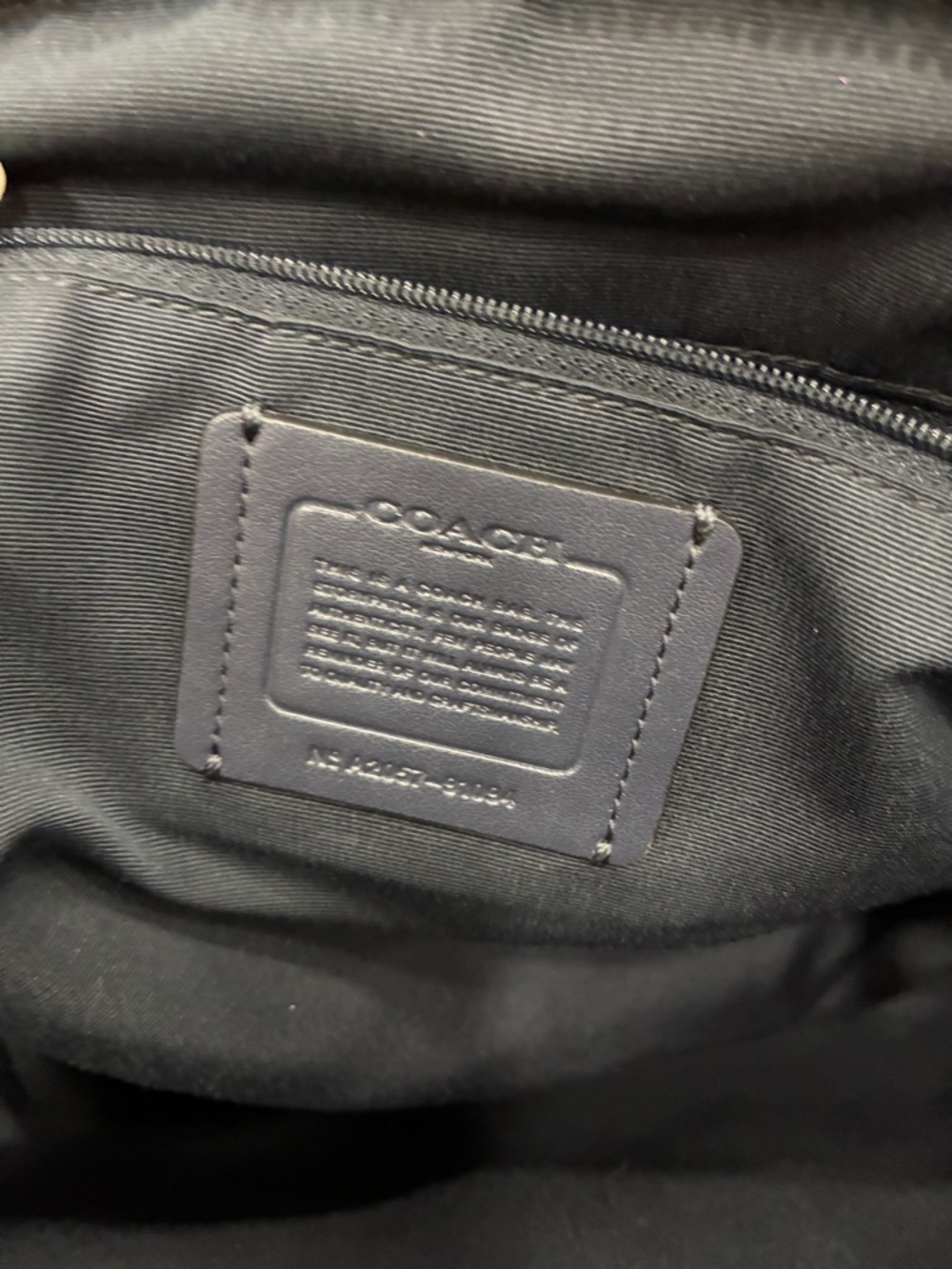 Coach Blue Denim and Navy Leather Shoulder Bag with Removable Strap - Picture 7 of 11